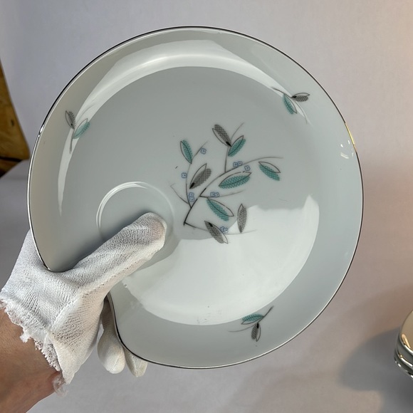 Vintage MCM China Appetizer Plate Set - Picture 3 of 13